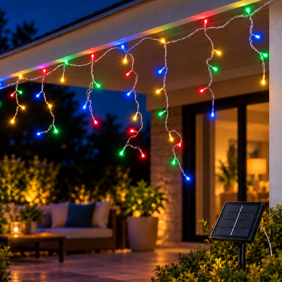Luces LED de cascada de 5.5 metros