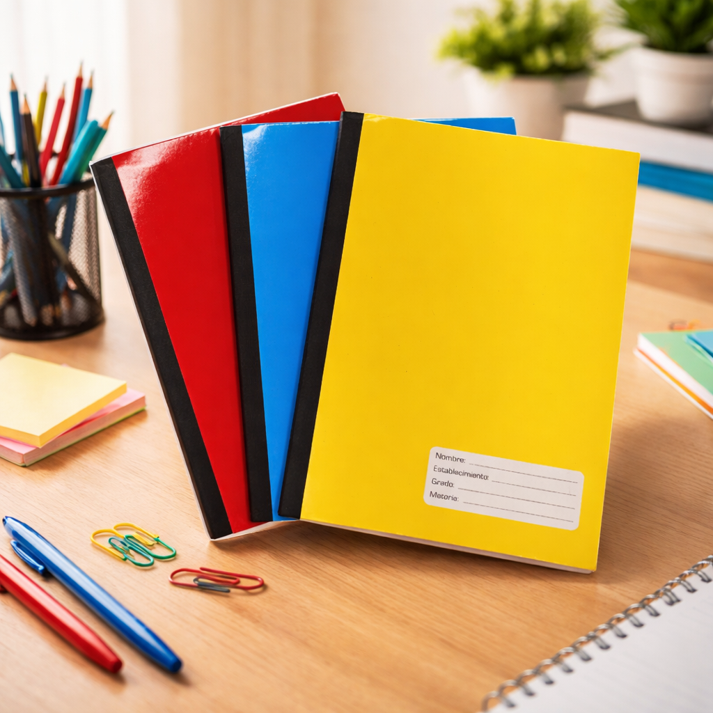 Cuaderno cosido pequeño