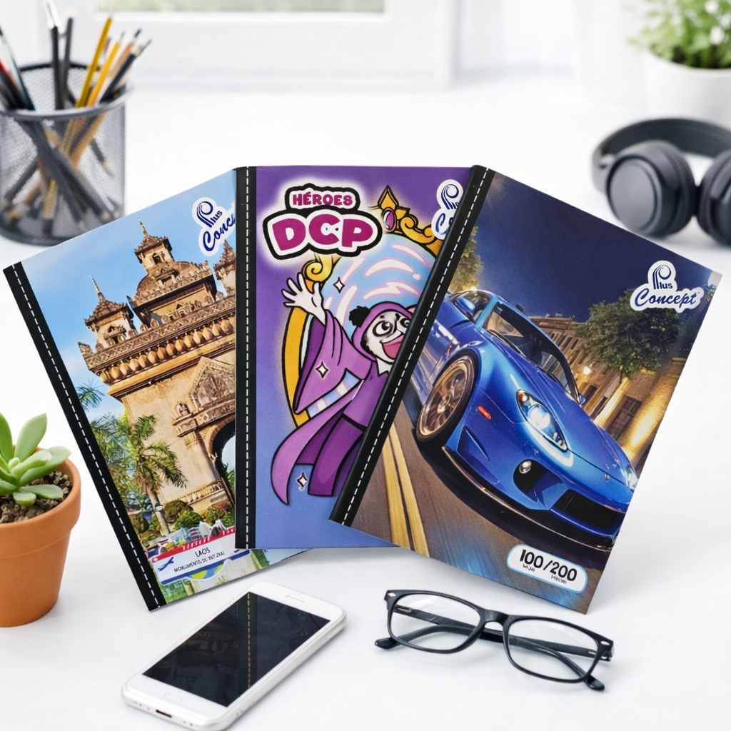Cuaderno engrapado 100 hojas