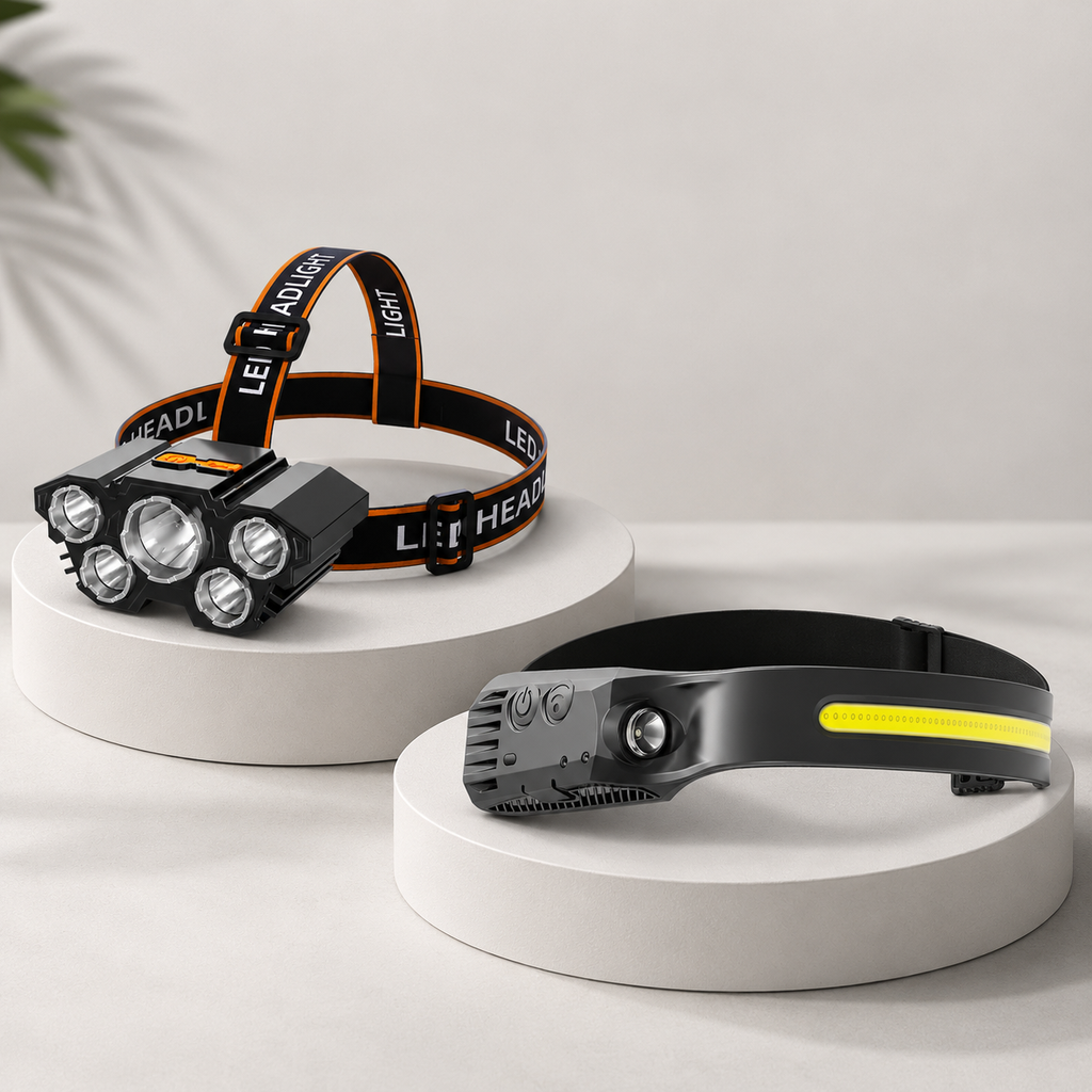 Linterna recargable de cabeza LED