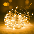 Luces LED alambre 10 metros amarillas