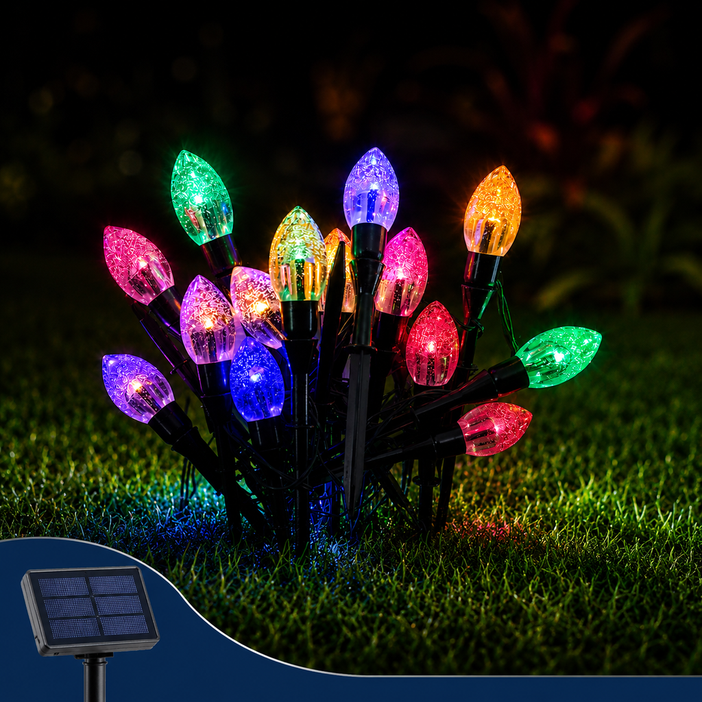 Luces LED solares de colores 3.5 mts