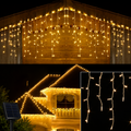 Luces LED solares cascada amarillas 3 metros