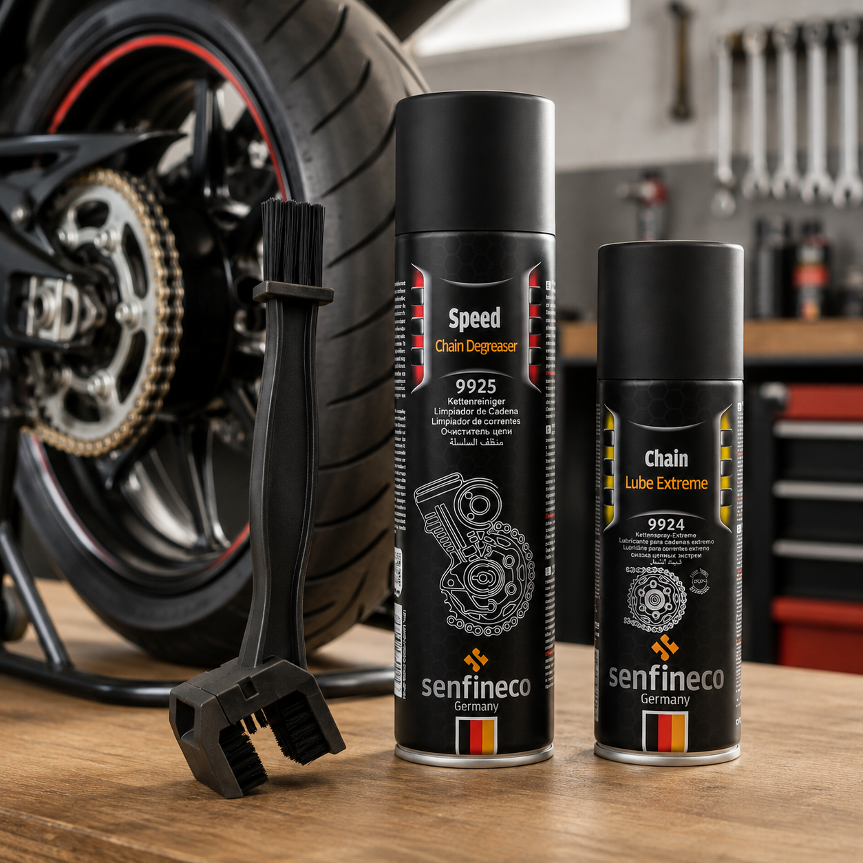 Kit para mantenimiento basico de moto x3