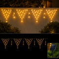 Luces LED solares cascada amarillas 5 metros