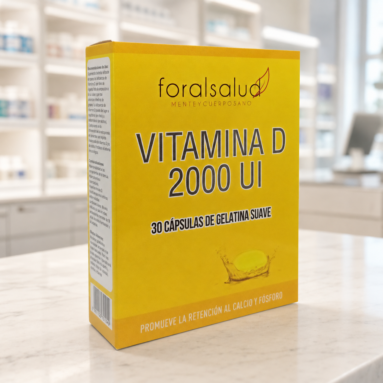 Vitamina D 2000UI 30 capsulas gel