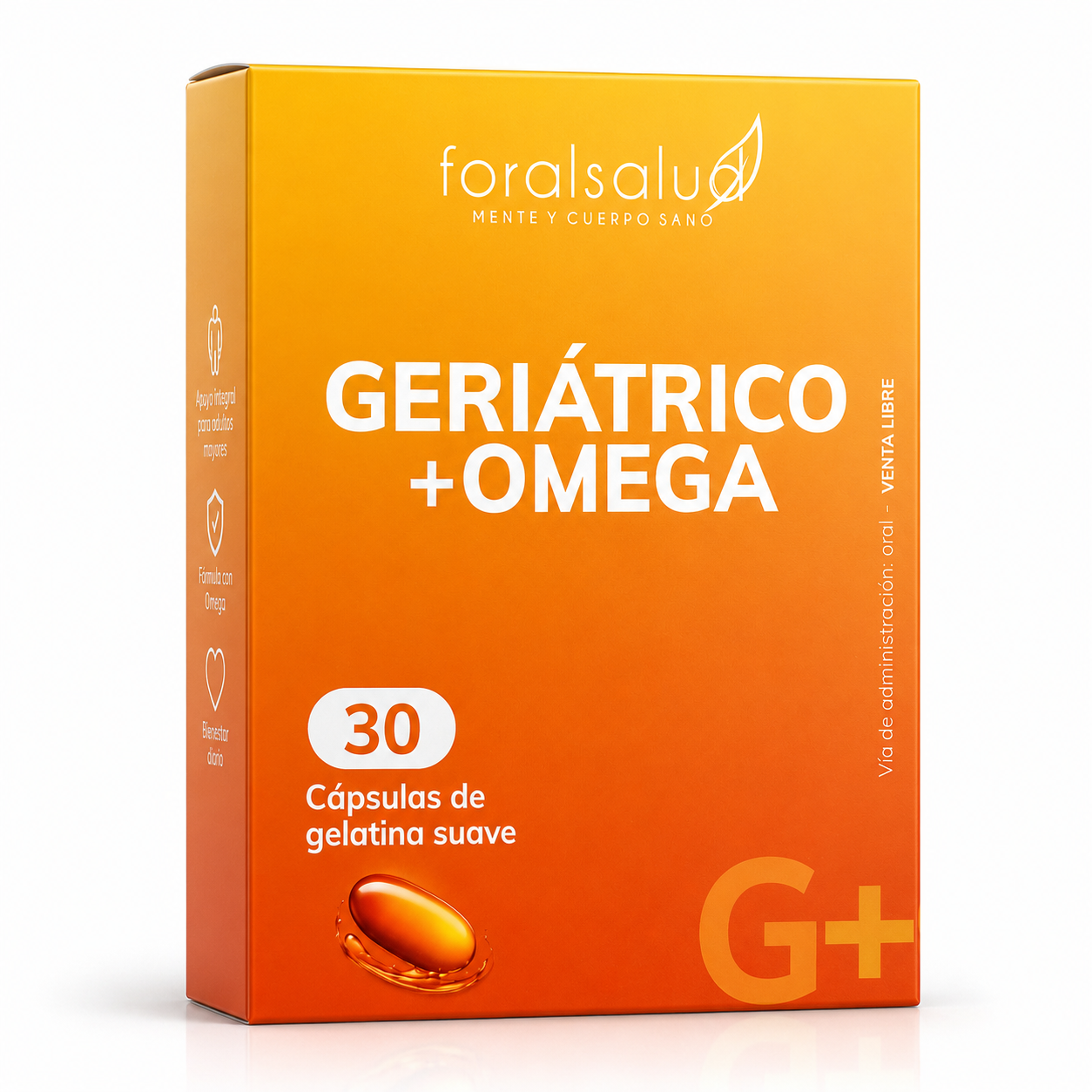 Vitaminas geriatricas + omega 30 capsulas gel