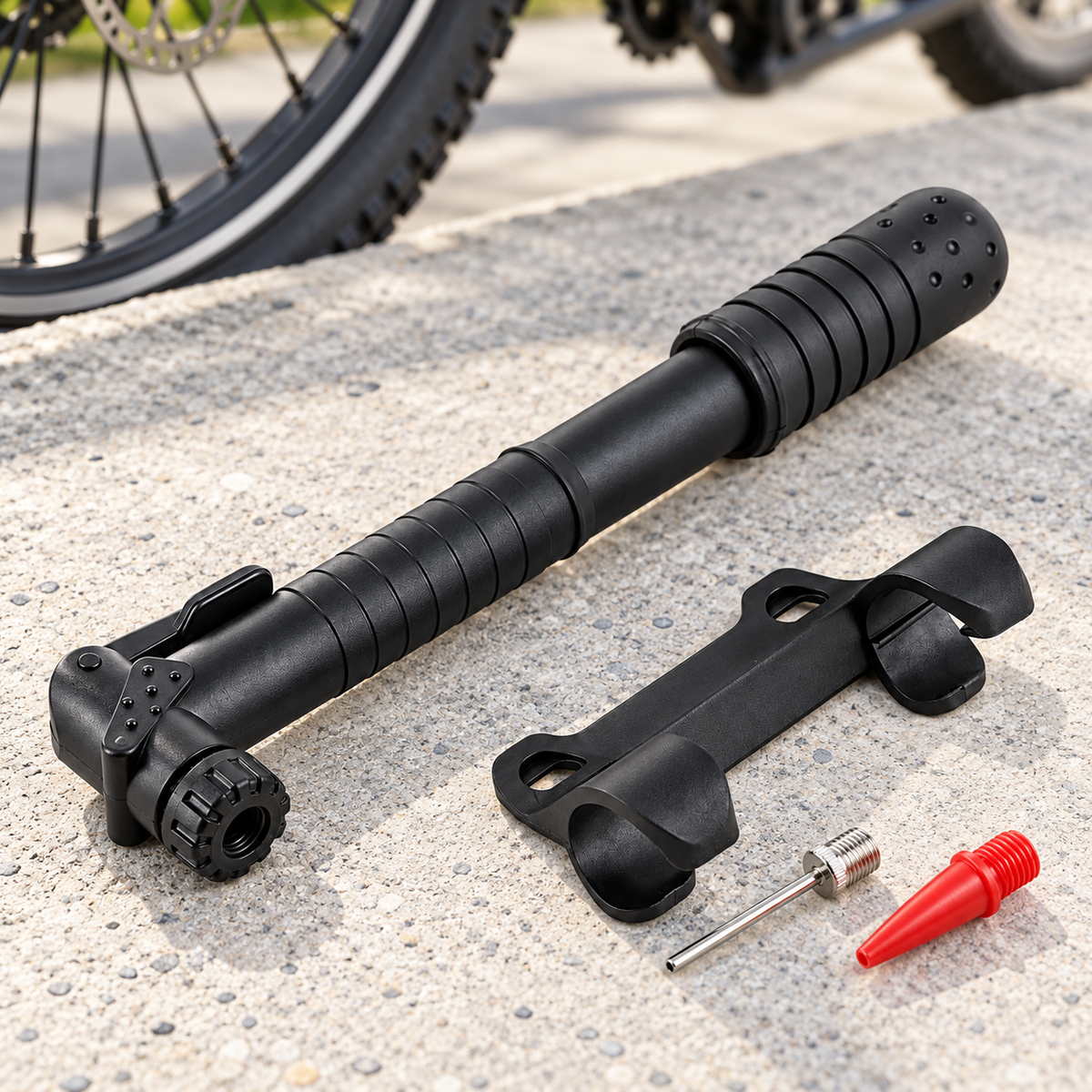 Inflador para bicicleta kit 4 piezas – anacate