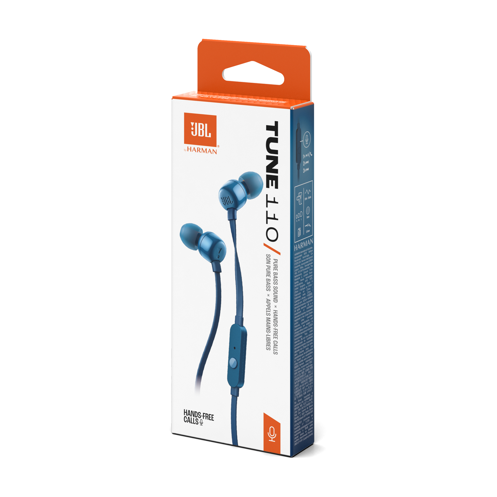 Audifonos con microfono T110 azules