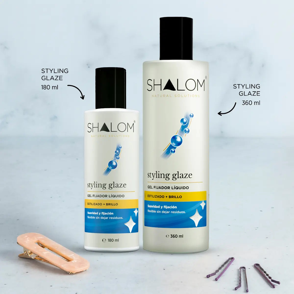 Gel fijador brillo y volumen