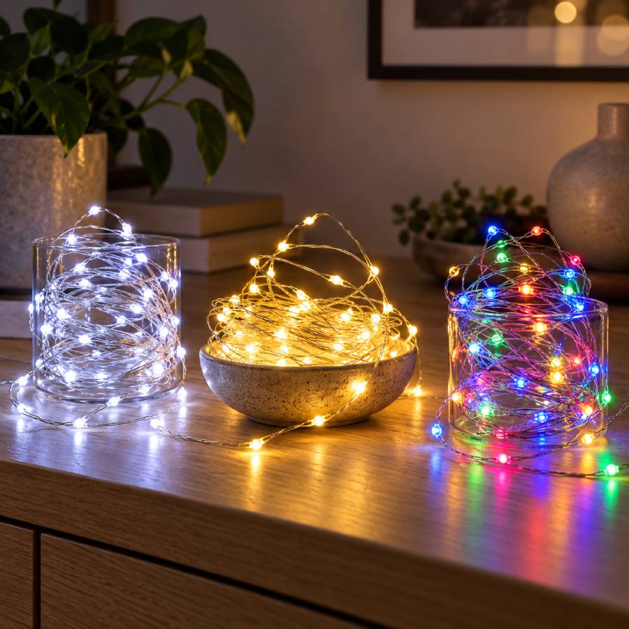 Luces LED alambre 10 metros