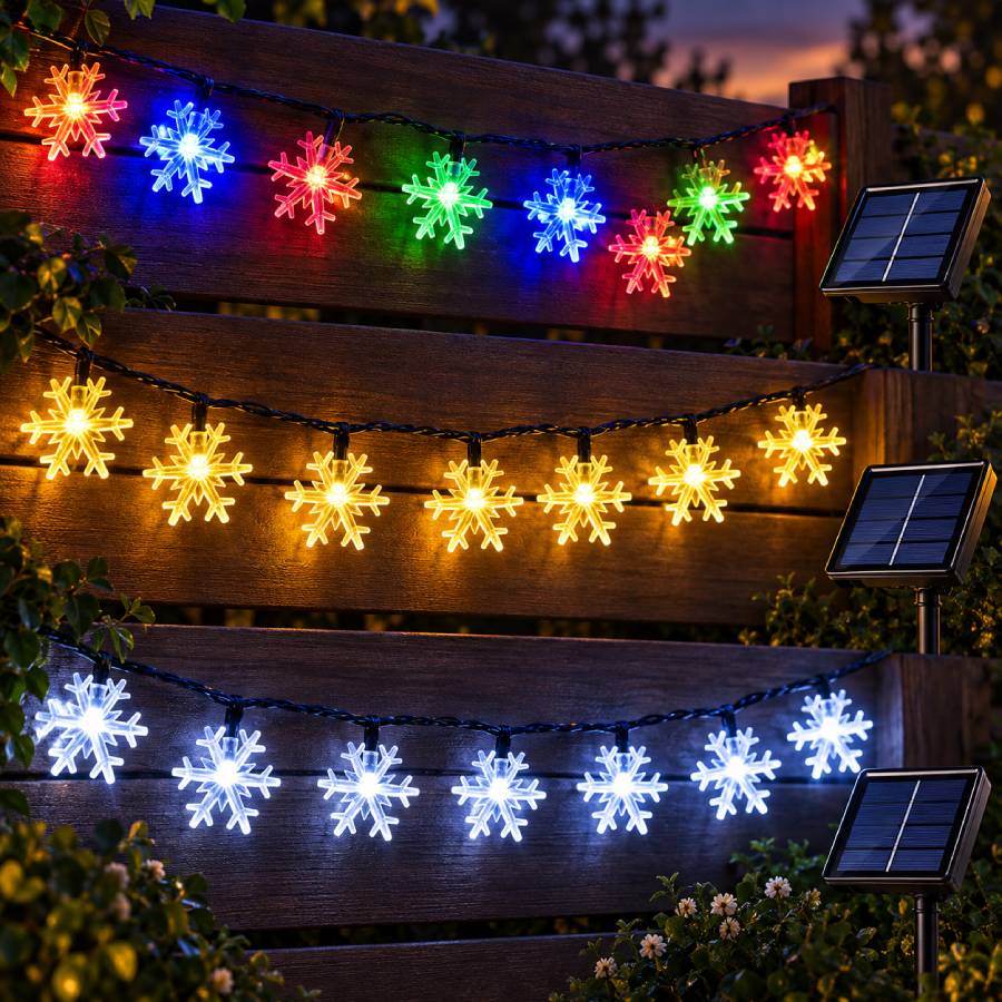 Luces LED solares 6 metros