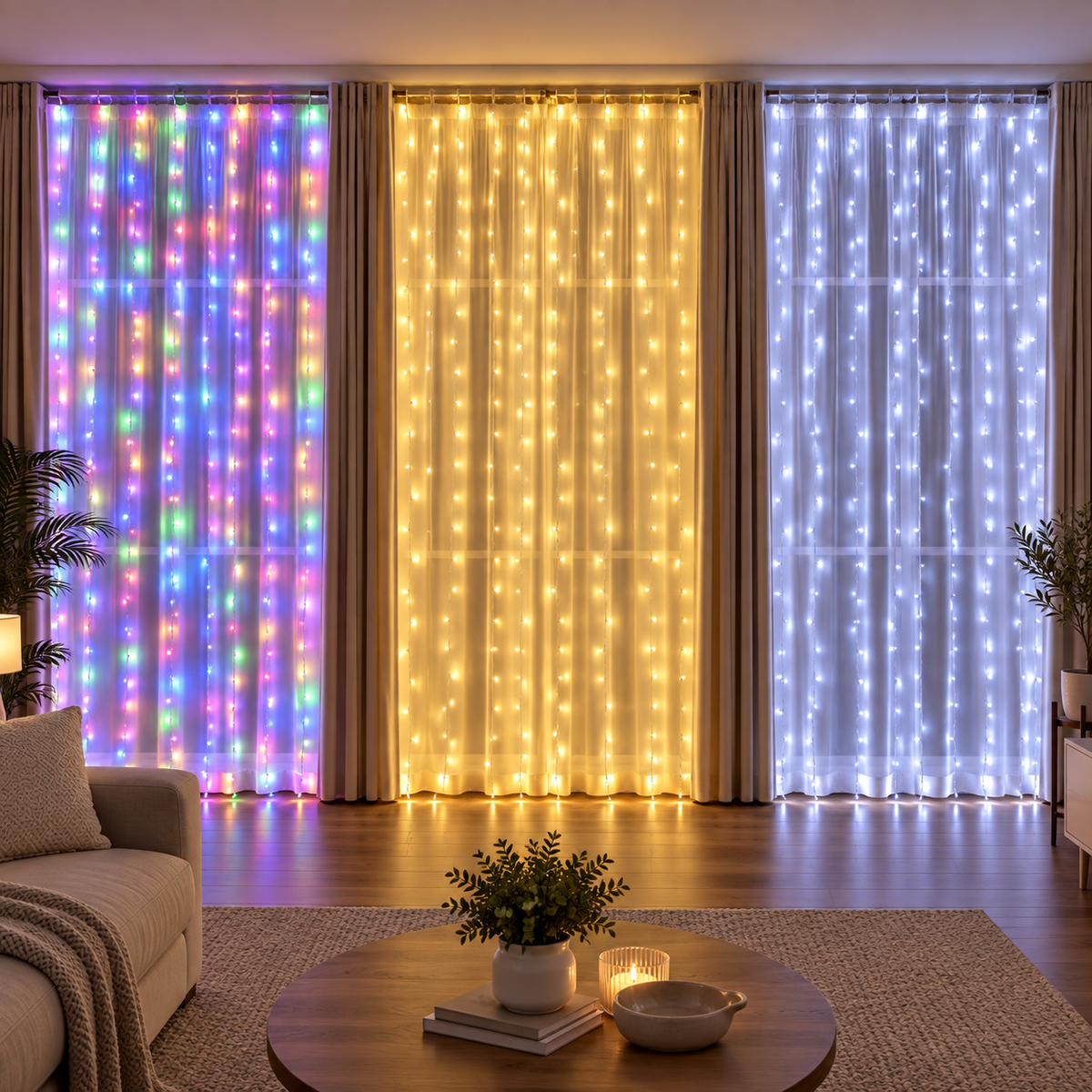 Luces LED usb cortina de alambre