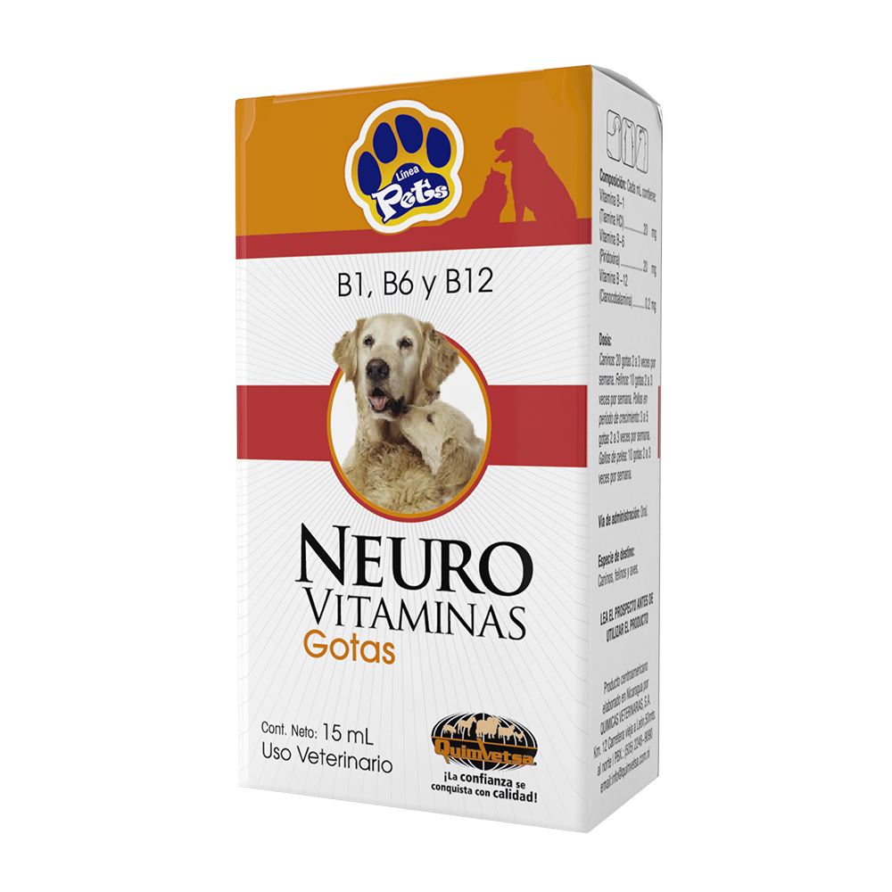 Neuro vitaminas para perros y gatos 15ml