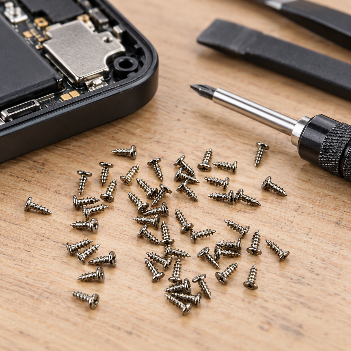 Mini tornillos de metal 50 piezas