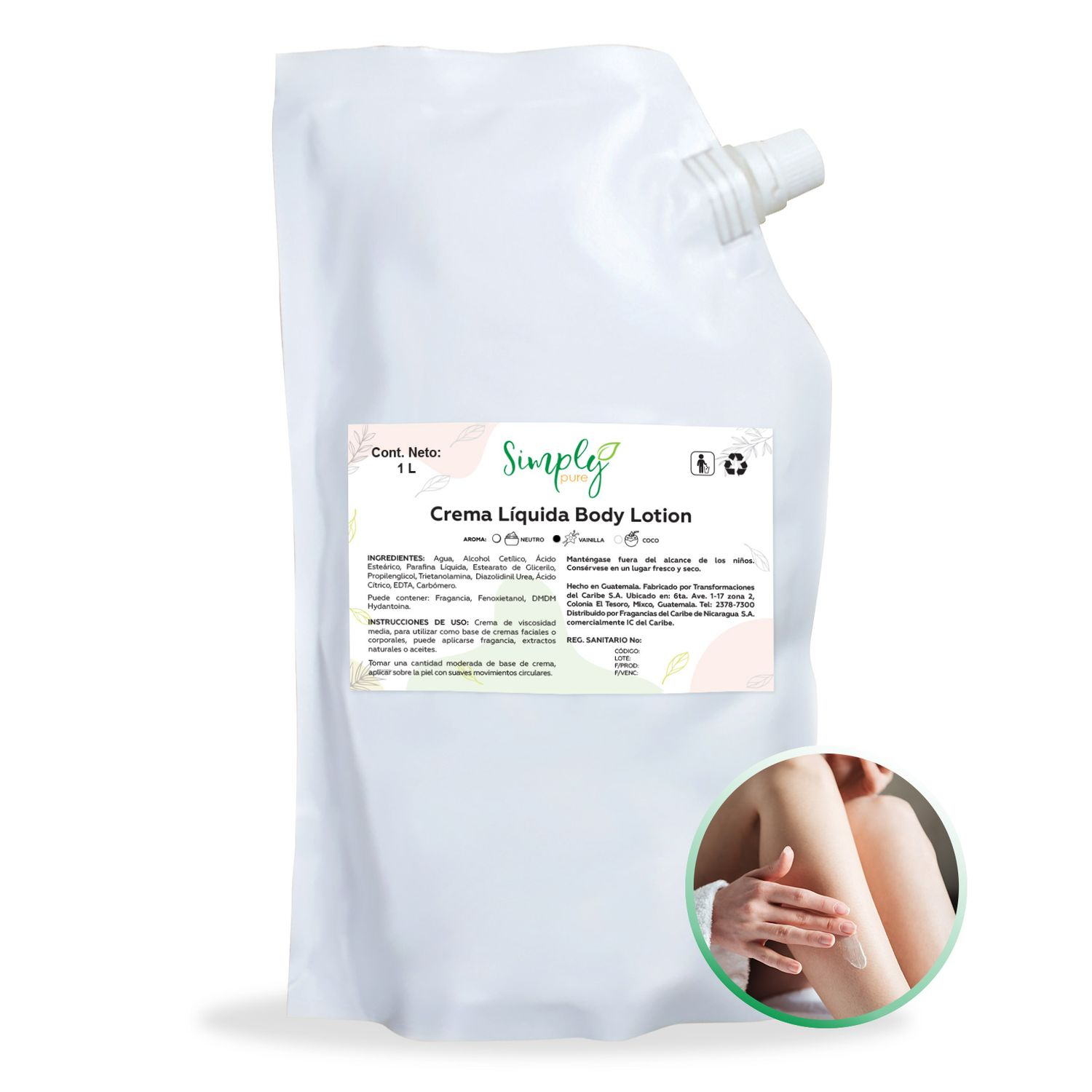 Crema corporal vainilla 1000ml