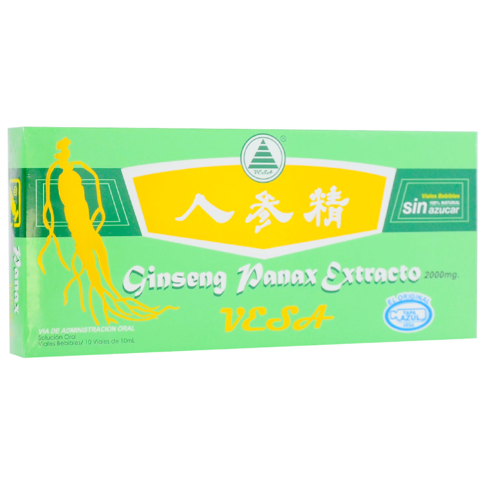 Ginseng panax 10 ampollas orales 2000g