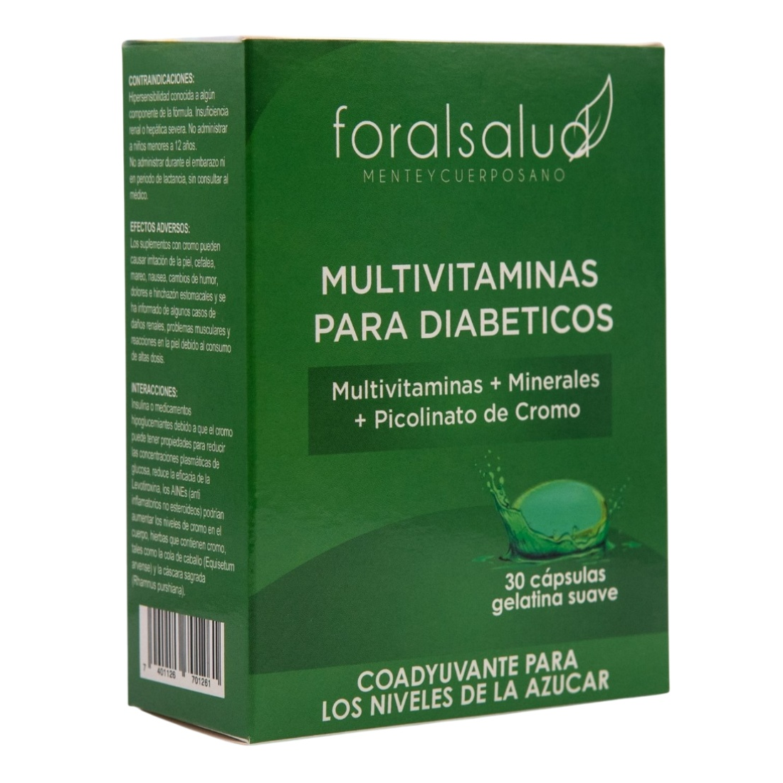 Multivitaminico para diabeticos 30 capsulas gel