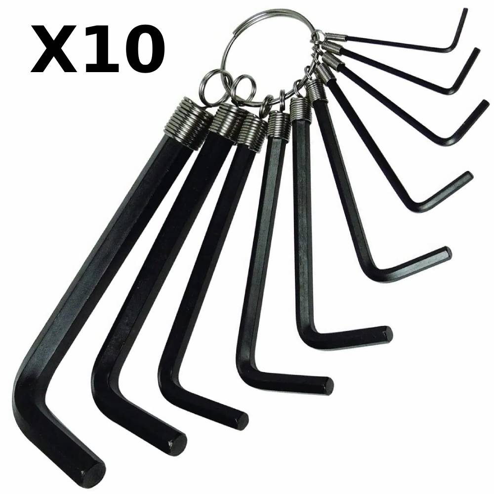 Set de llave hexagonal 10 piezas