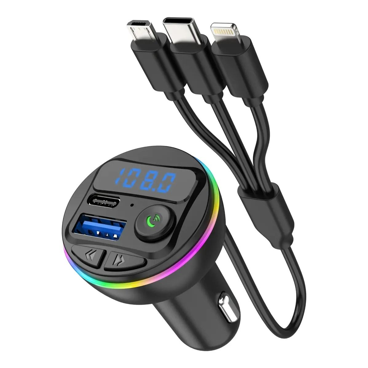 Transmisor bluetooth con cables
