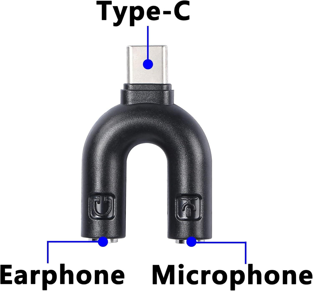 Adaptador plug doble a tipo c - anacate