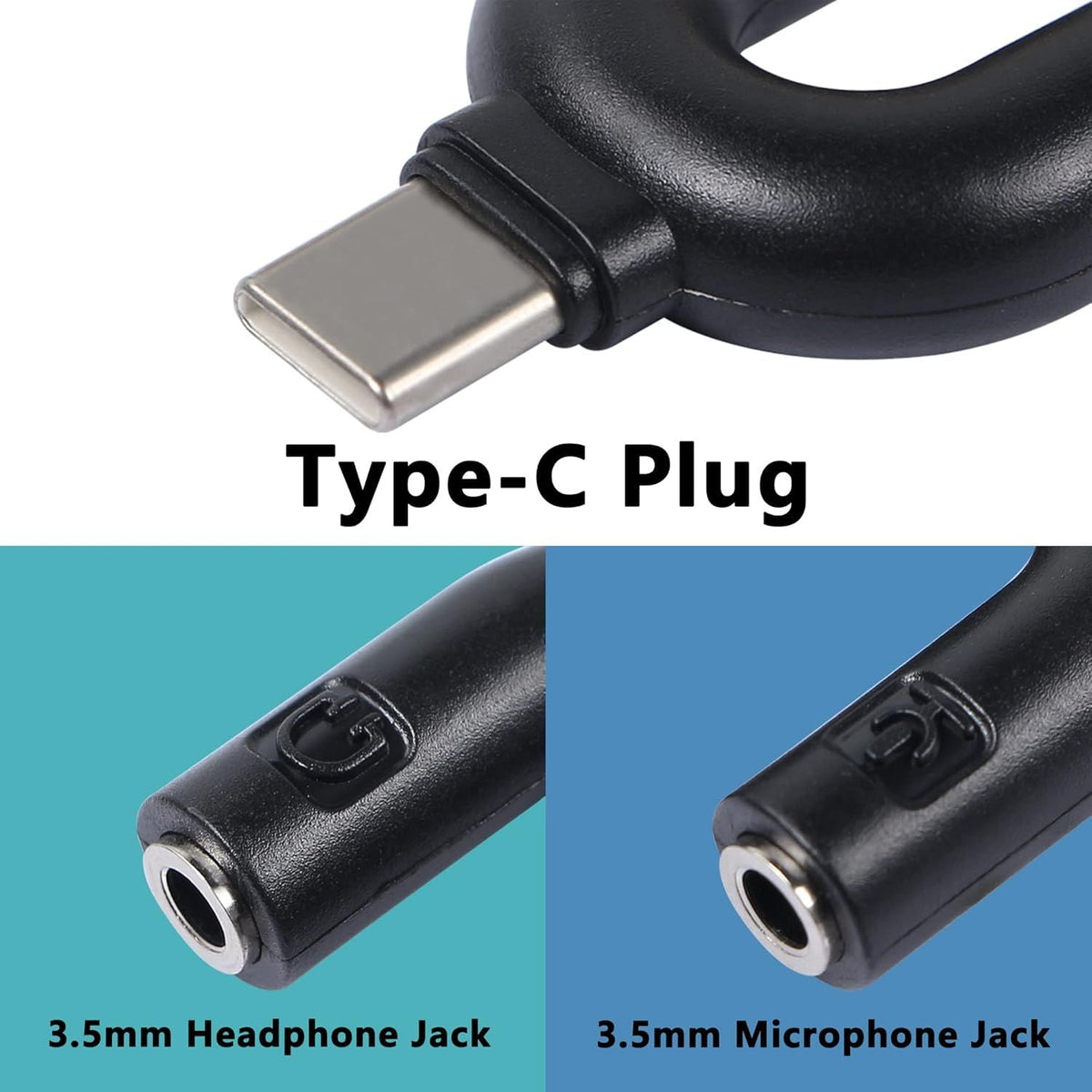 Adaptador plug doble a tipo c - anacate