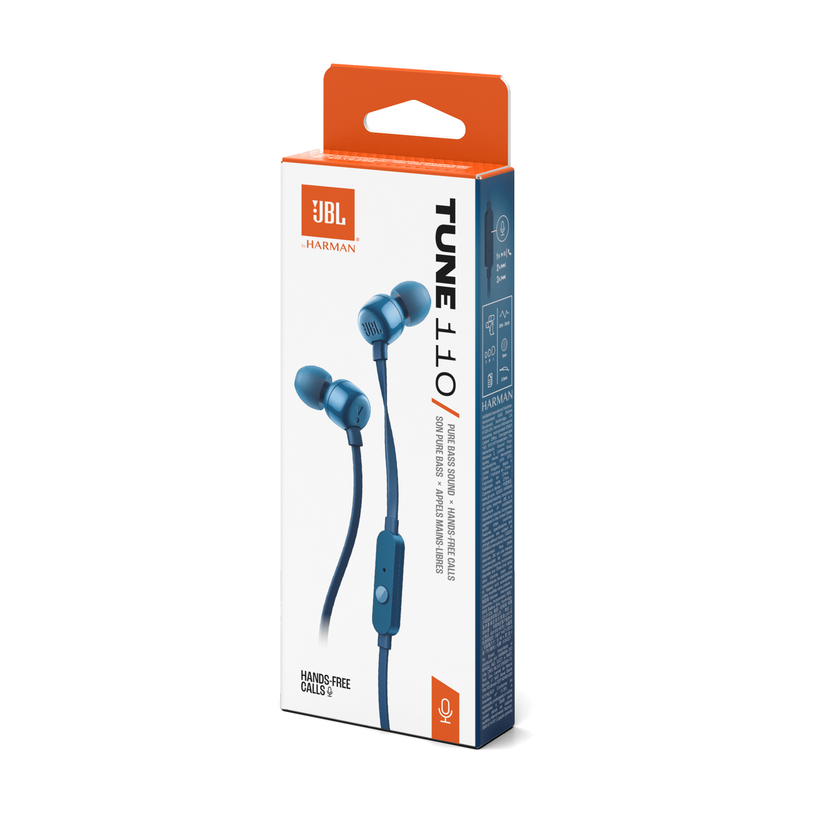 Audifonos con microfono T110 azules - anacate