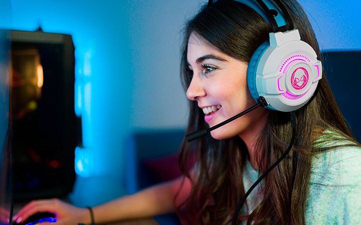 Audifonos gaming con luz LED spider ghost - anacate