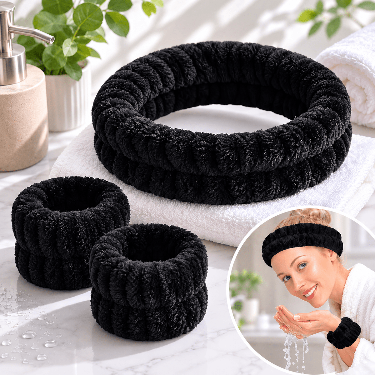 Bandas elasticas para cabeza y muñecas x3 - anacate