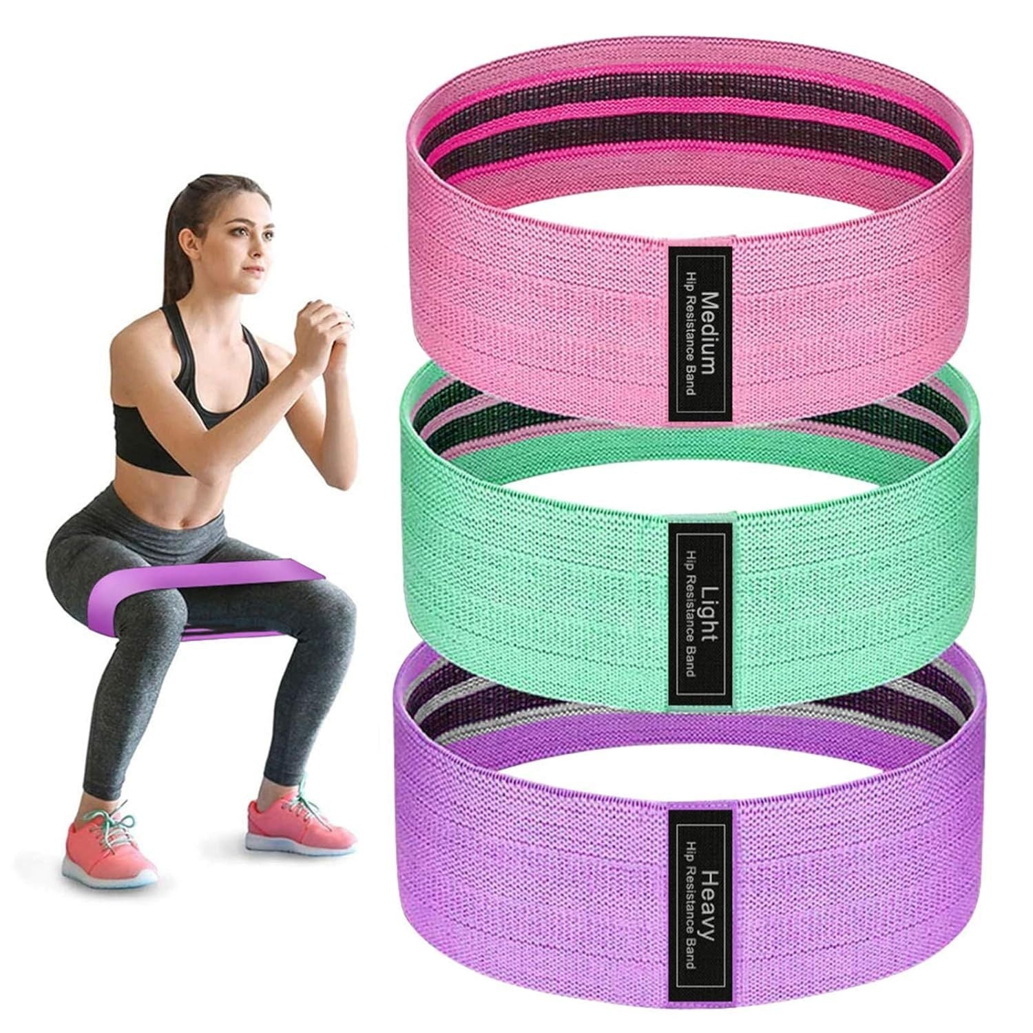 Bandas HIP para gluteos 3 unidades - anacate