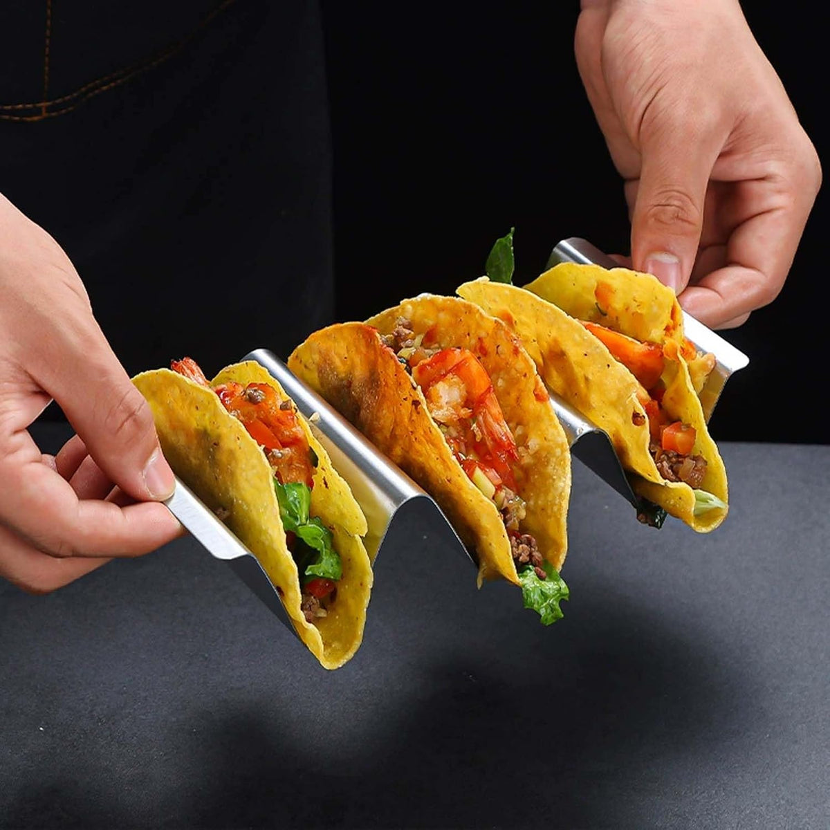 Base de metal para 3 tacos - anacate