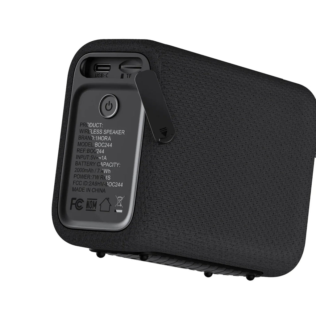 Bocina bluetooth negra 7W - anacate