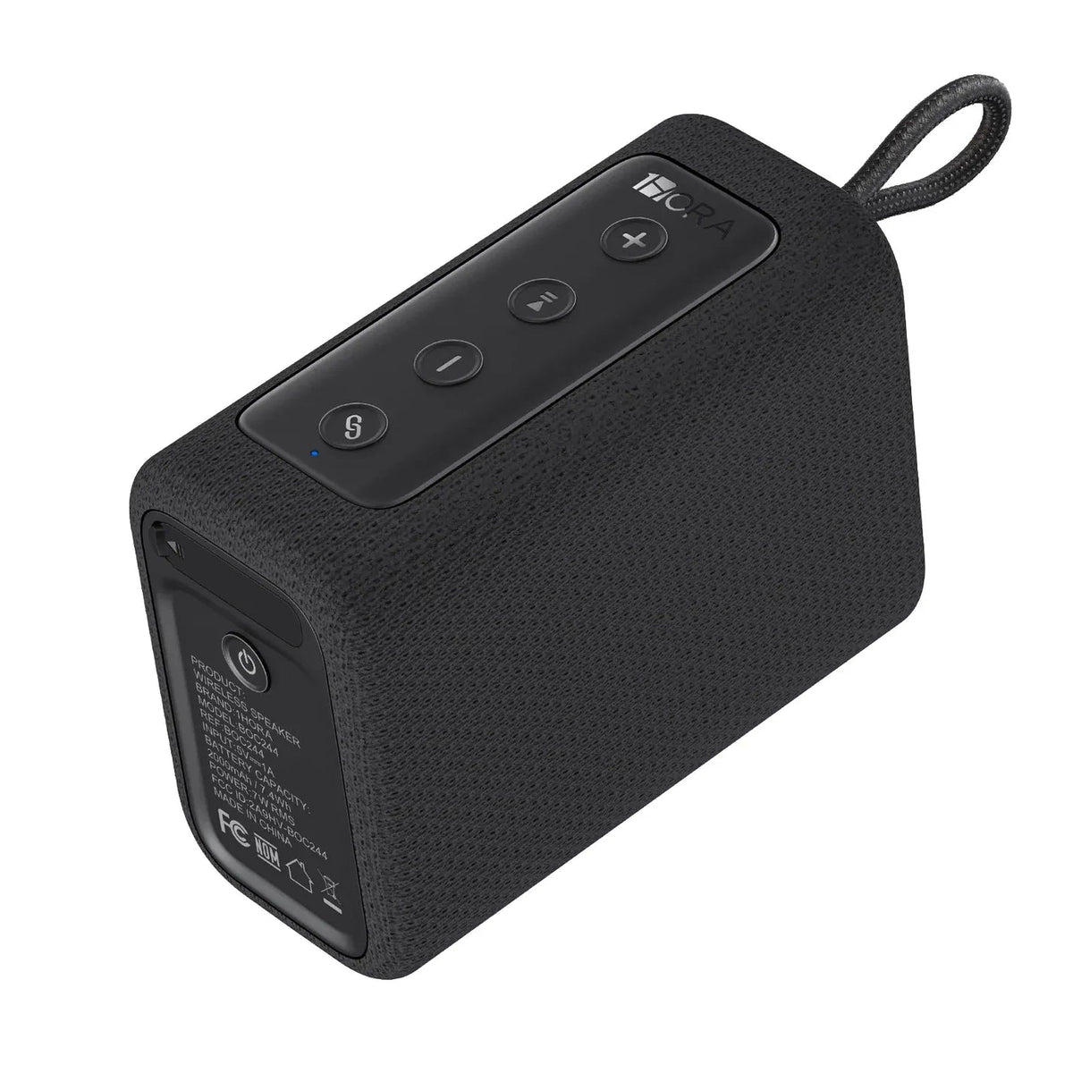 Bocina bluetooth negra 7W - anacate