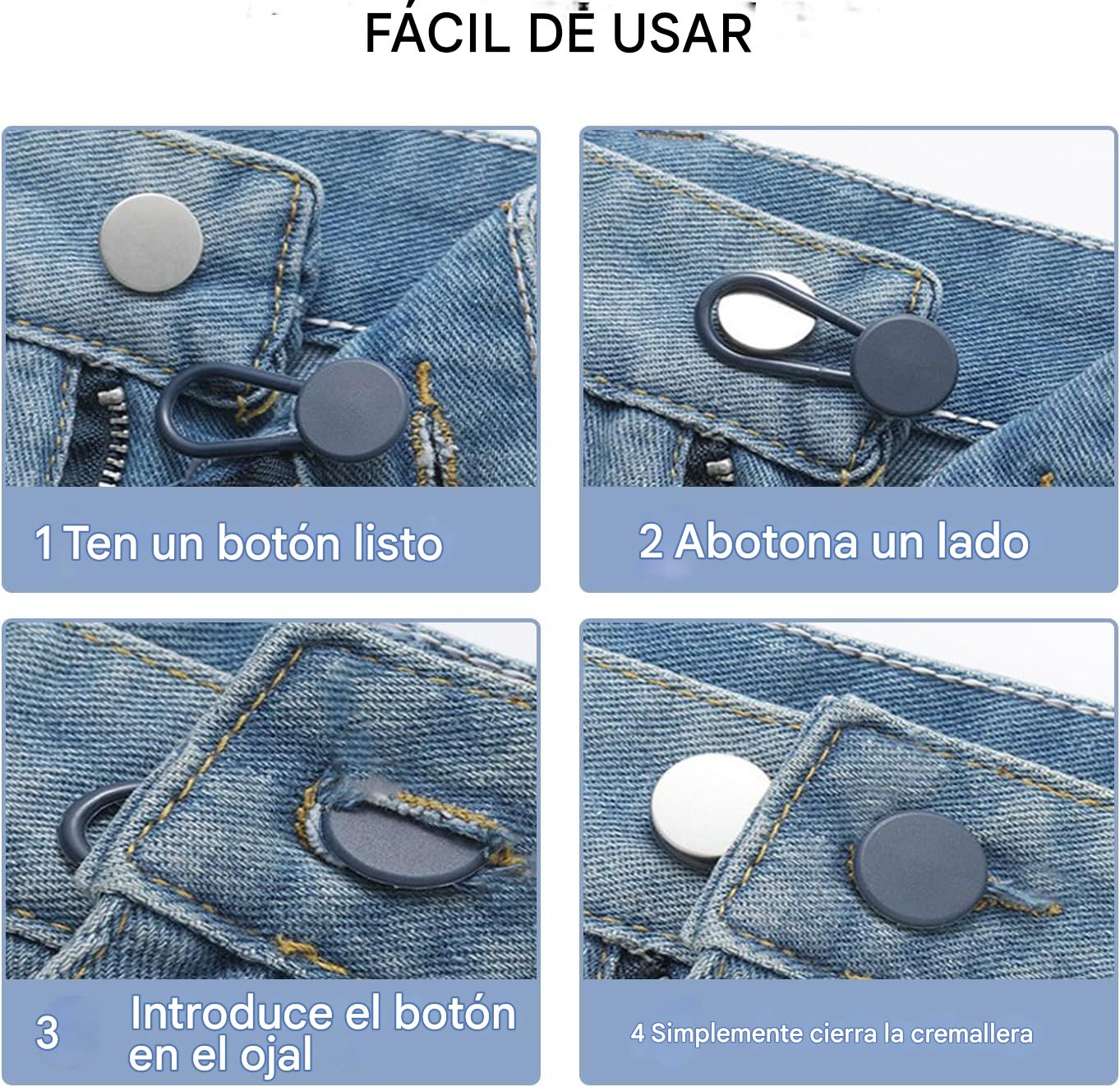 Botones para pantalones 3 unidades - anacate