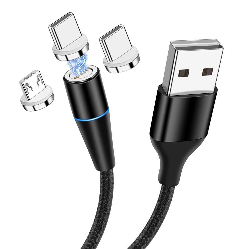 Cable USB 3 en 1 magnetico carga rapida - anacate