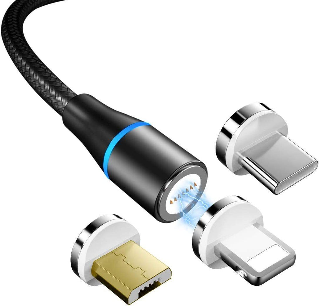 Cable USB 3 en 1 magnetico carga rapida - anacate