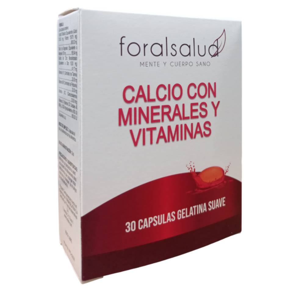 Calcio + Vitaminas 30 capsulas gel - anacate