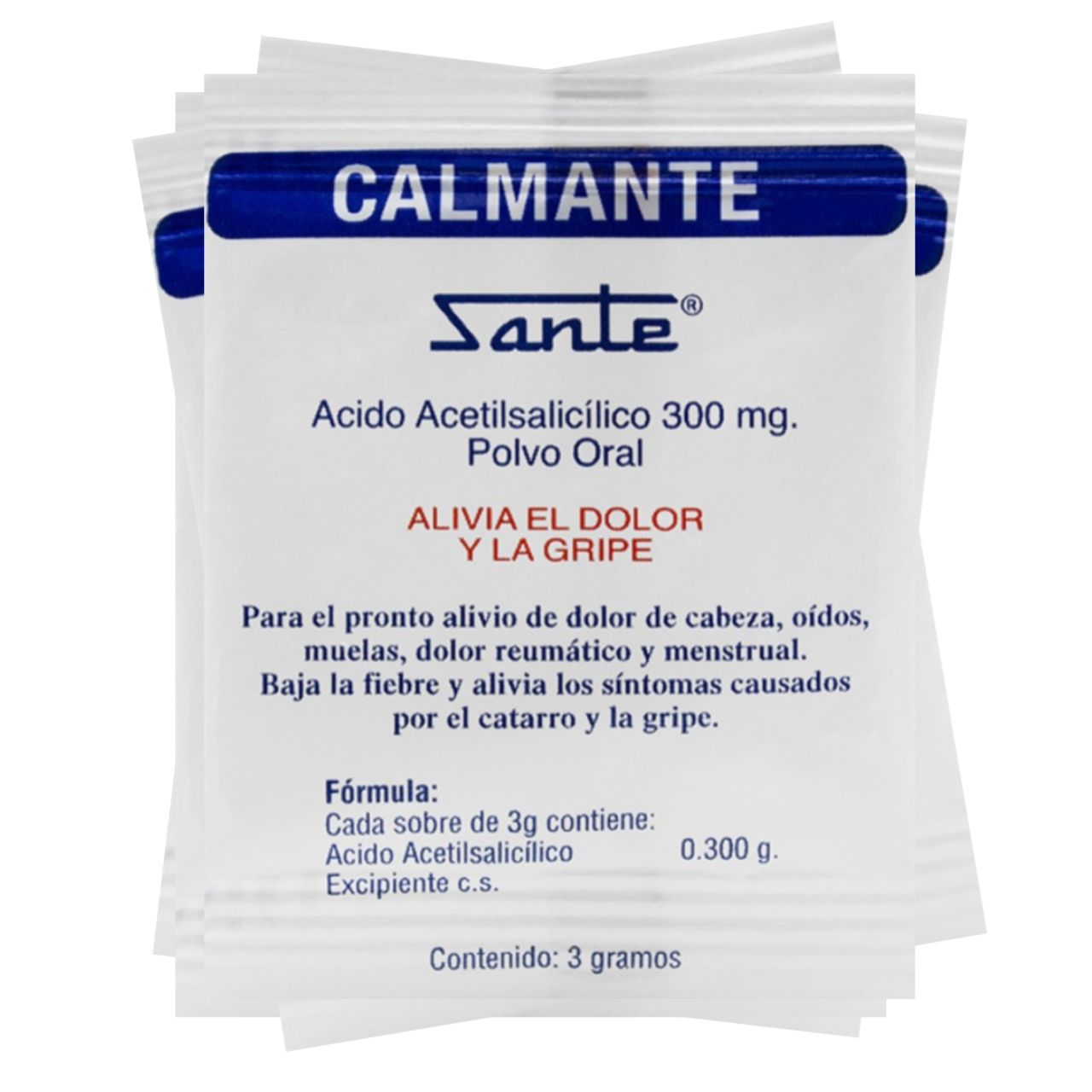 Calmante acido acetilsalicilico 100 sobres - anacate