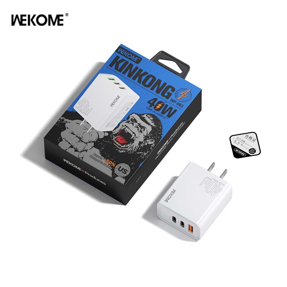 Cargador triple muy rapido 40W USB + tipo c - anacate