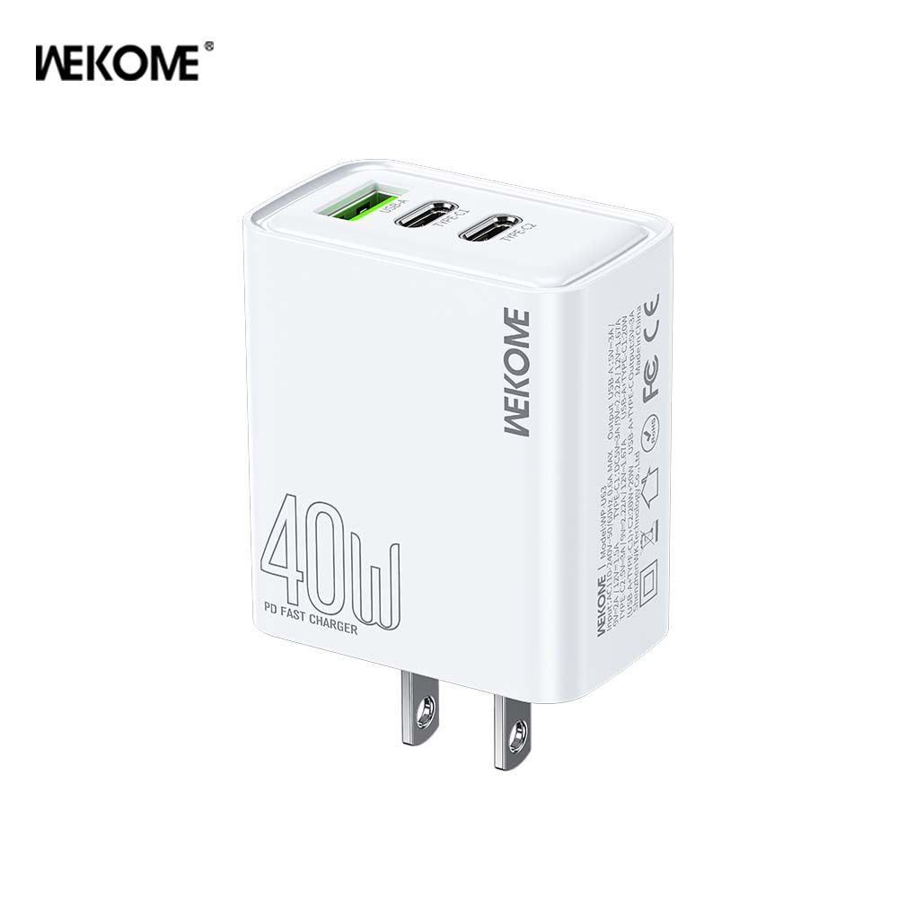 Cargador triple muy rapido 40W USB + tipo c - anacate