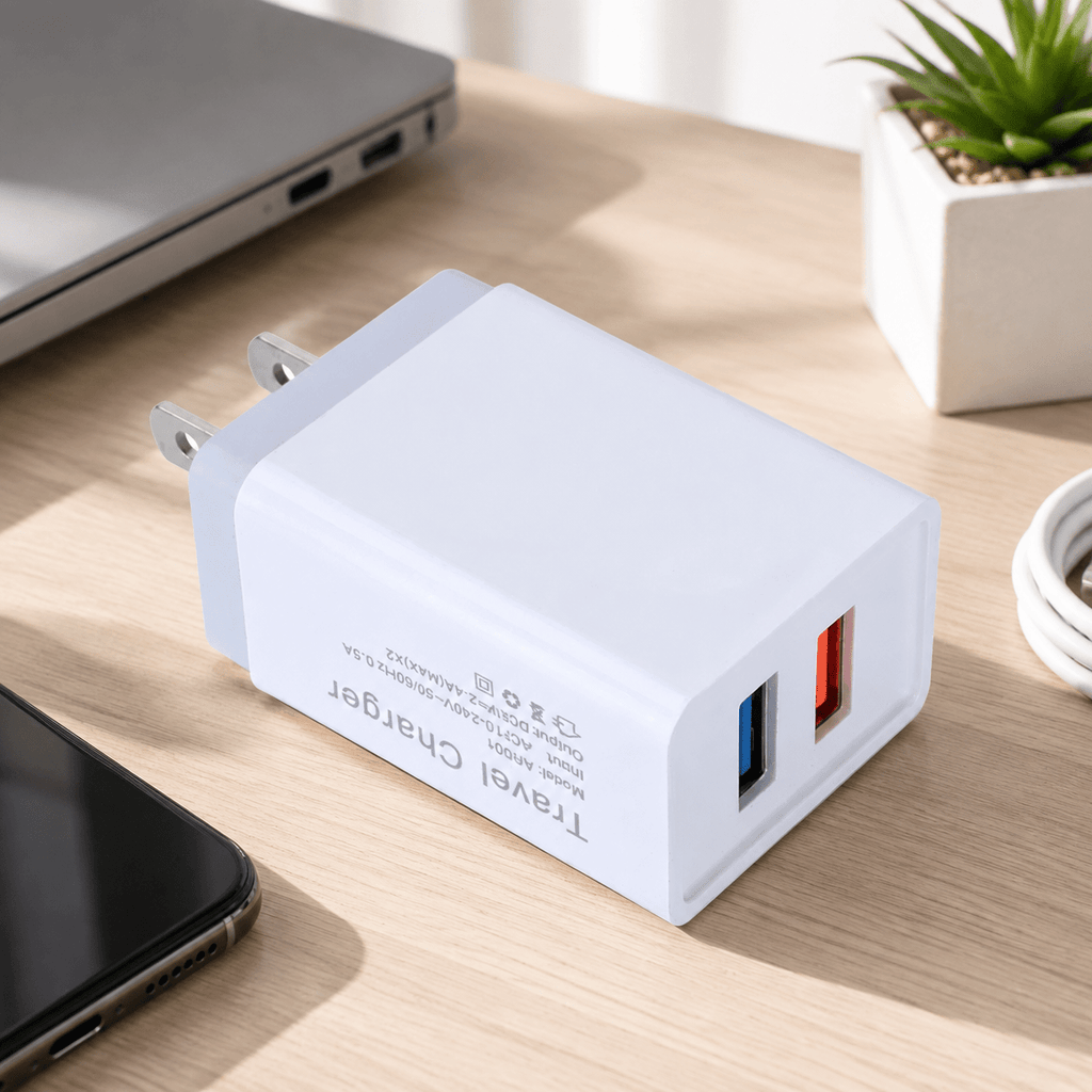 Cargador USB doble carga rapida - anacate