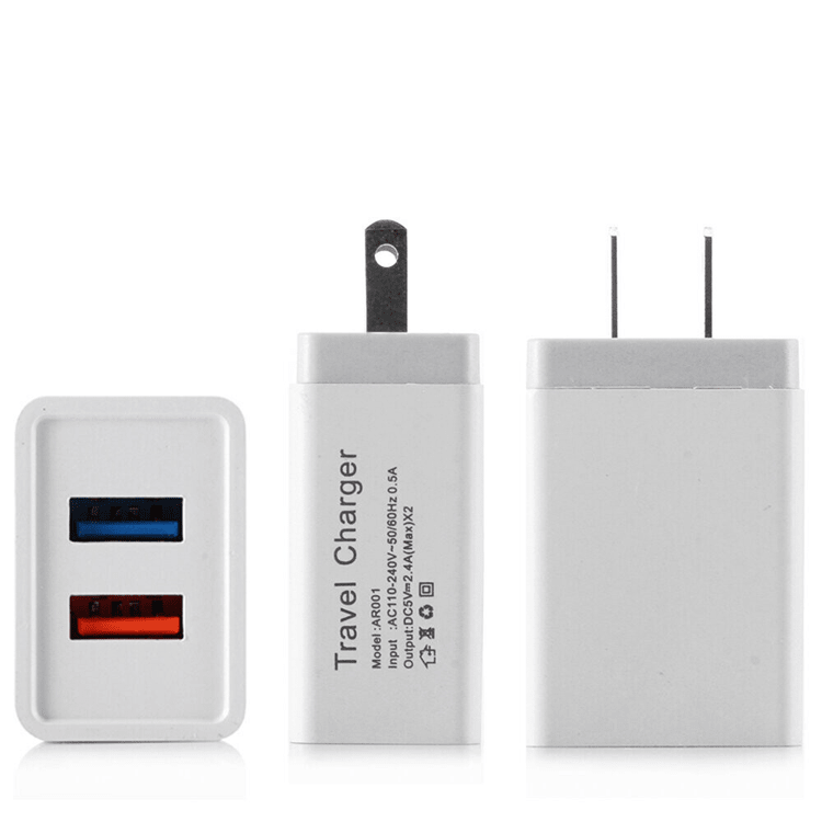Cargador USB doble carga rapida - anacate