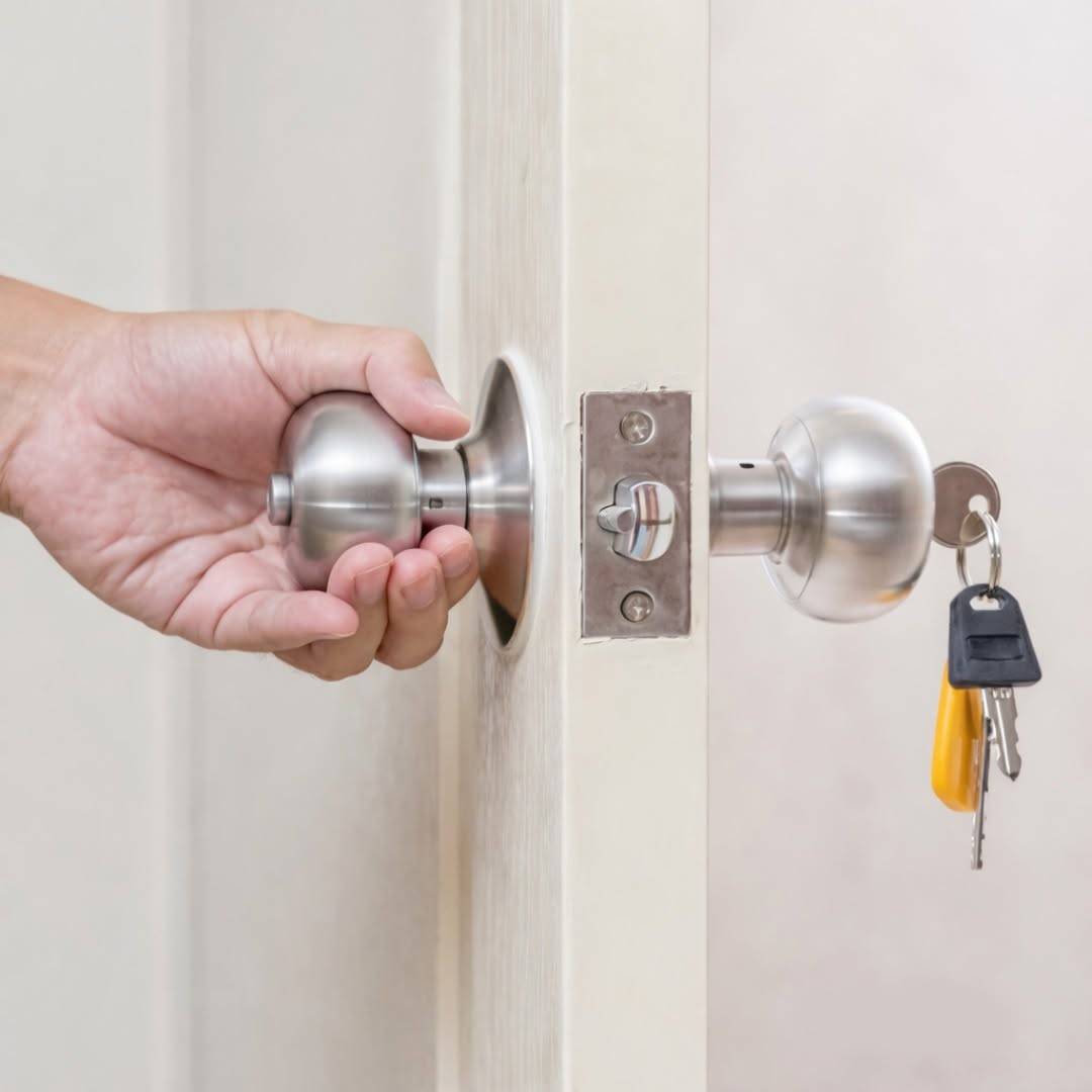 Cerradura redonda para puerta interior - anacate