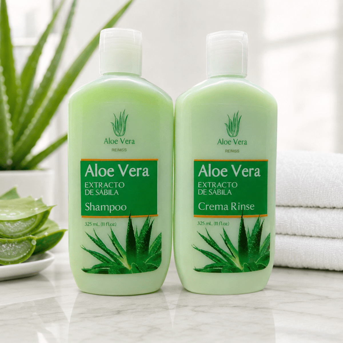 Combo de shampoo y acondicionador de aloe - anacate