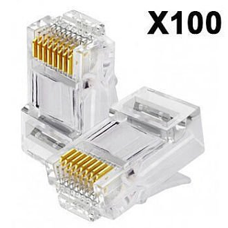 Conector Rj45 100 piezas Cat5e - anacate