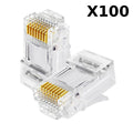 Conector Rj45 100 piezas Cat6a - anacate