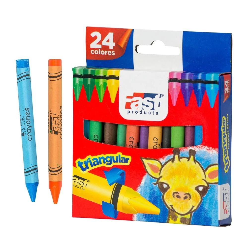 Crayones de cera 24 colores - anacate