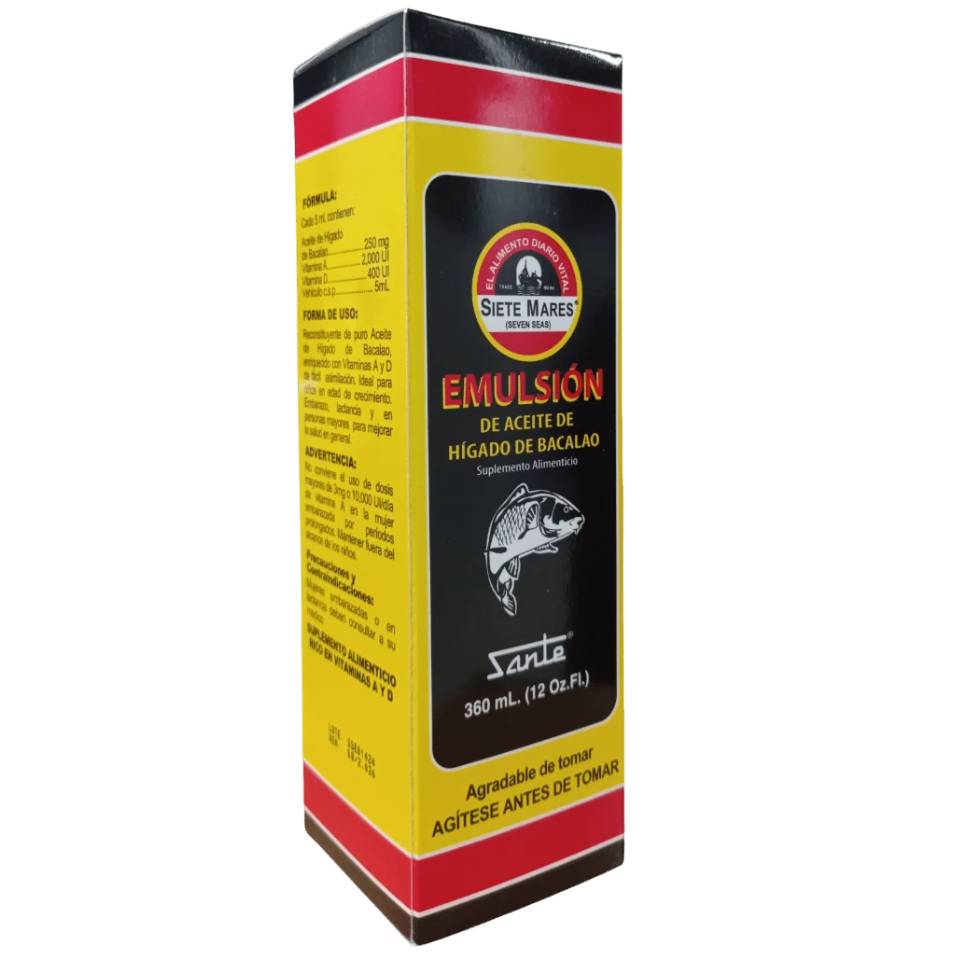 Emulsion de higado de bacalao 12 Onzas - anacate