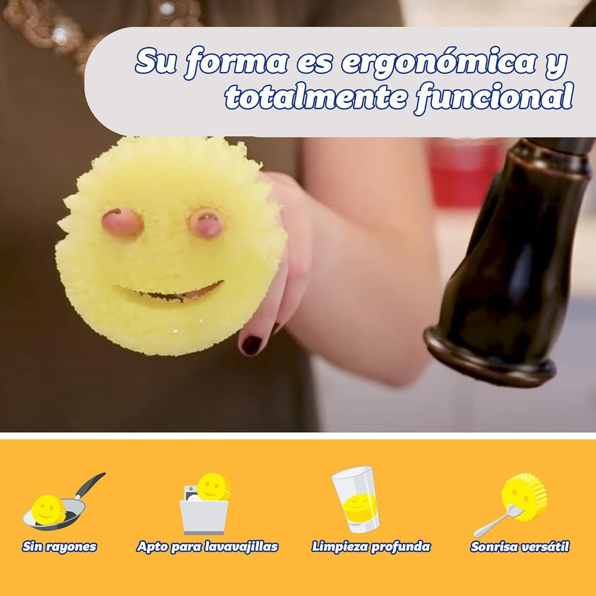 Esponja limpiadora feliz - anacate