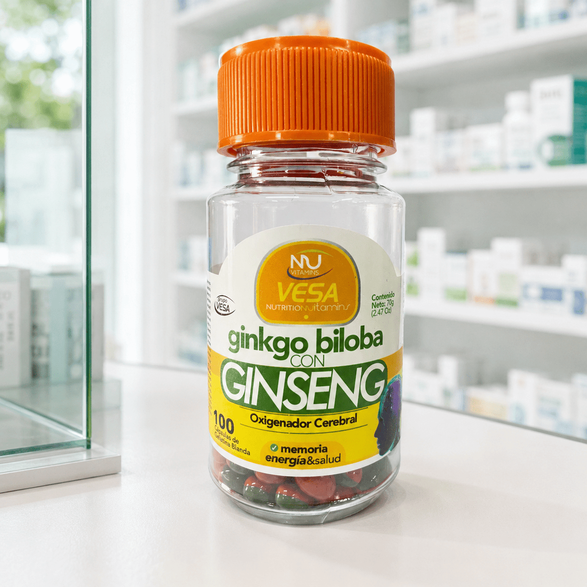 Ginko biloba + Ginseng 100 capsulas - anacate